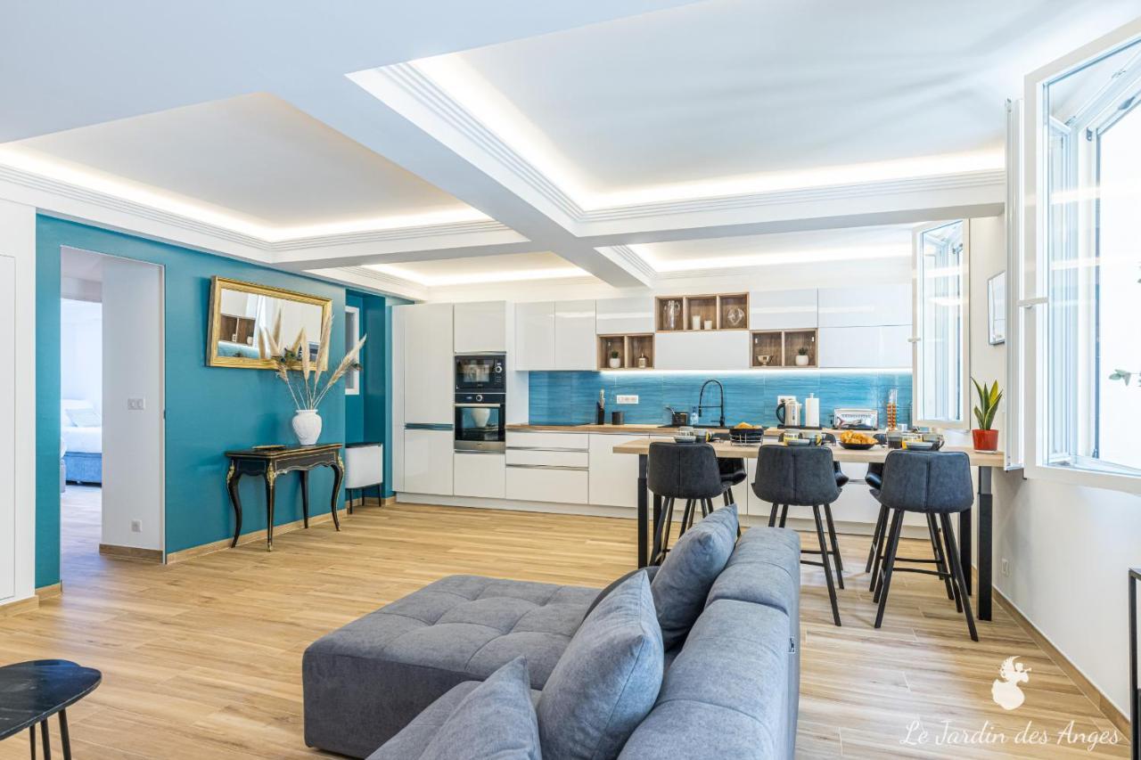 Luxury 3 Bdr Garden & Parking - Angels' Garden Apartment นีซ ภายนอก รูปภาพ