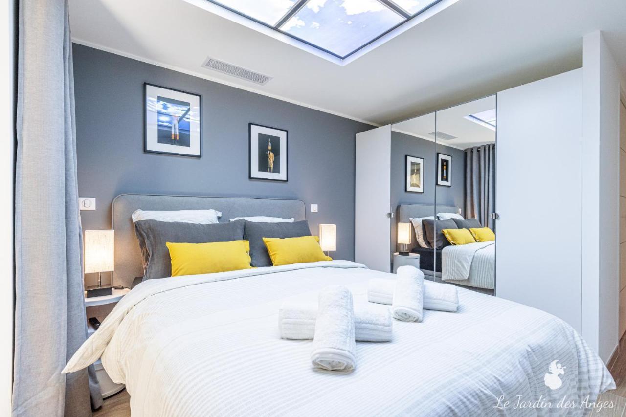 Luxury 3 Bdr Garden & Parking - Angels' Garden Apartment นีซ ภายนอก รูปภาพ