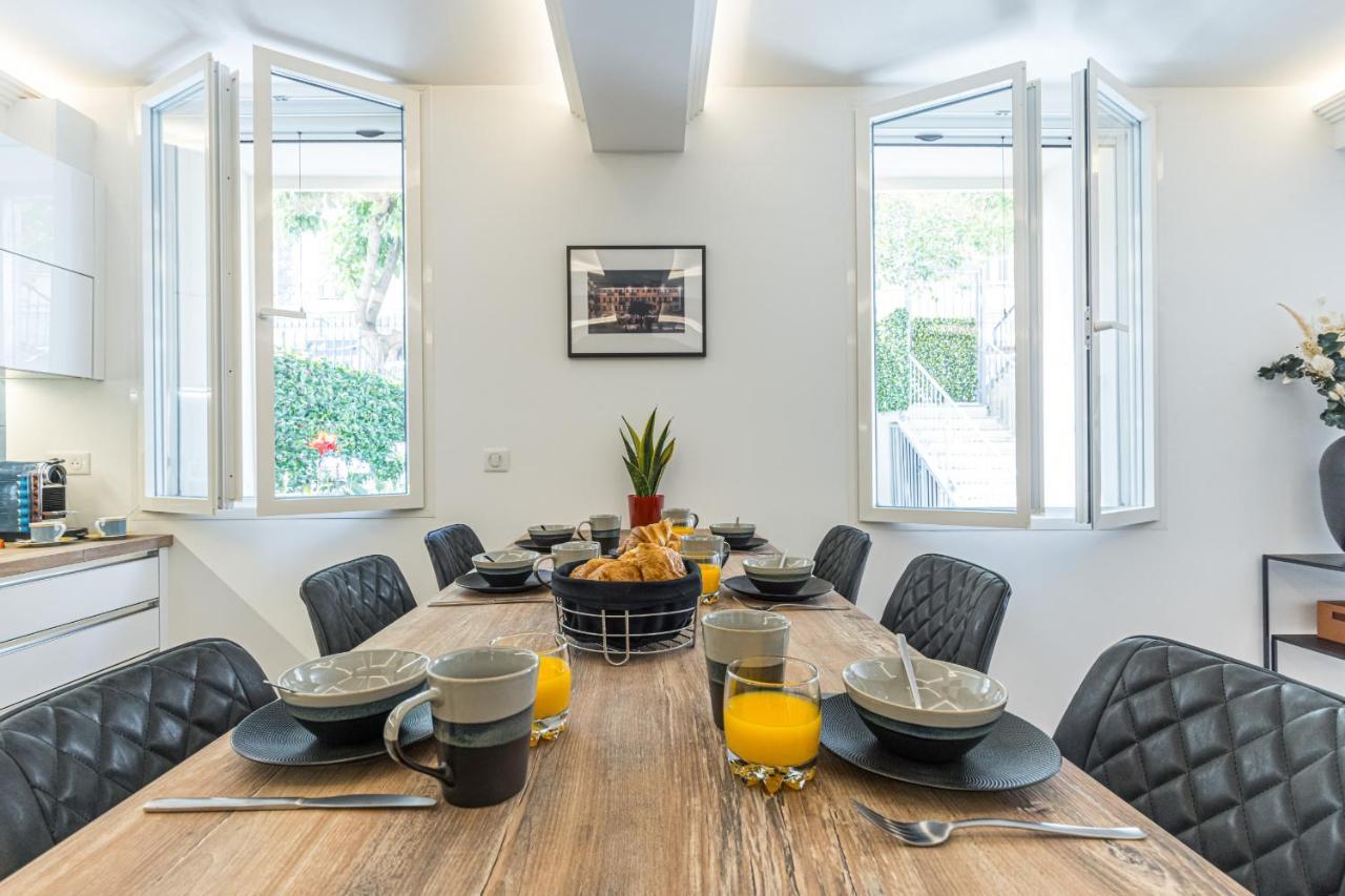 Luxury 3 Bdr Garden & Parking - Angels' Garden Apartment นีซ ภายนอก รูปภาพ