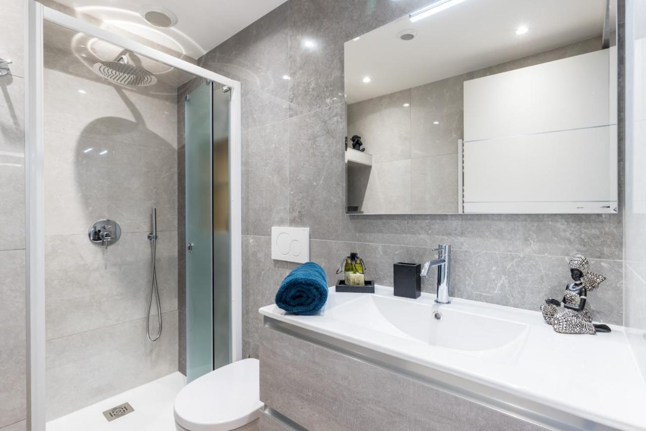 Luxury 3 Bdr Garden & Parking - Angels' Garden Apartment นีซ ภายนอก รูปภาพ